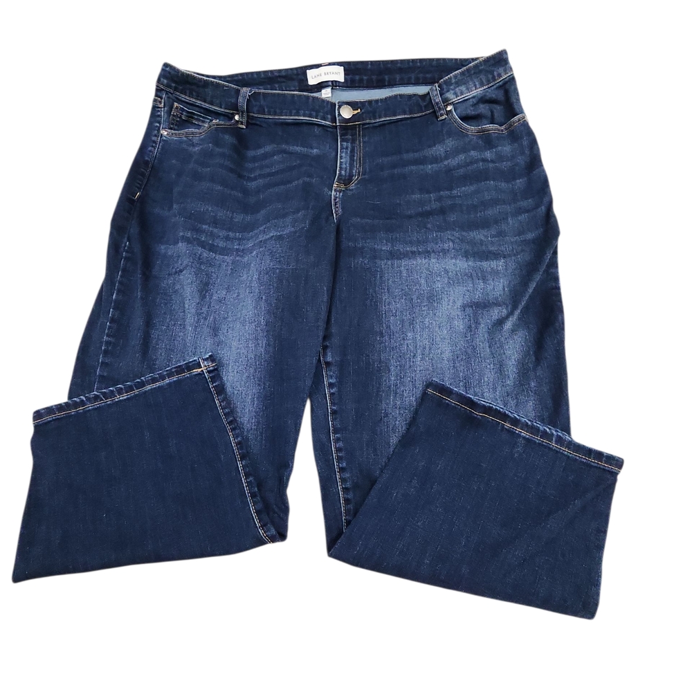 Lane Bryant Boyfriend Dark Blue Cropped Jeans 20